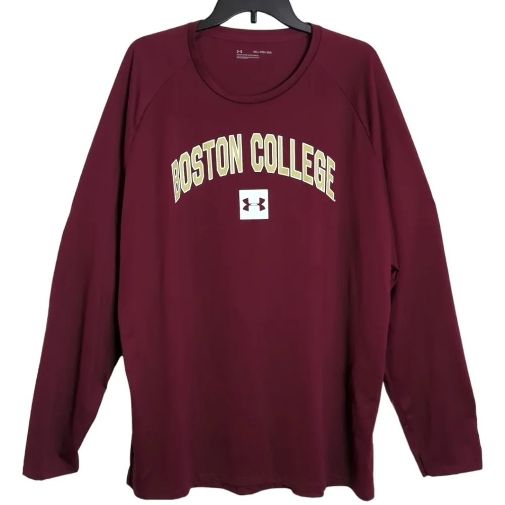 Adidas Boston College Maroon Long Sleeve Top Size 2XL - Picture 10 of 10